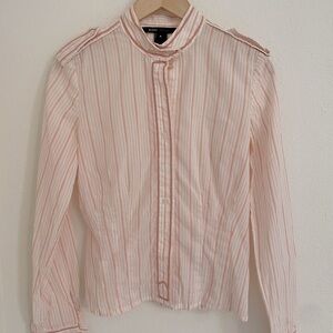 Marc Jacobs Pink Striped Button-Up Shirt, 6